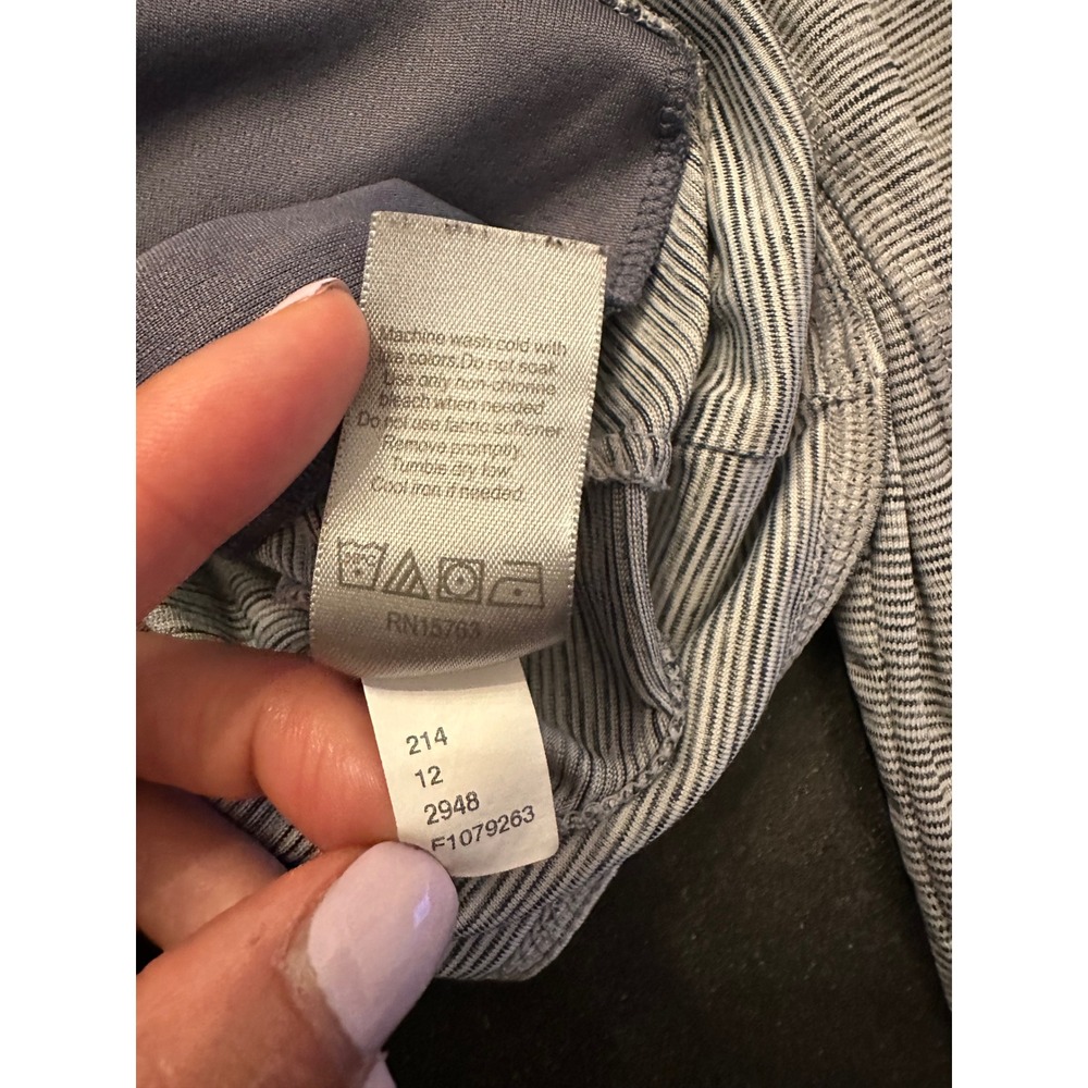 Champion C9 Duo Dry Womens XS Full Zip Striped Athletic Jacket Grey Thumbholes - Picture 11 of 14